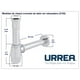 thumbnail image 2 of URREA 2155 Céspol de Latón Cromado Sin  Rebosadero, 2 of 2