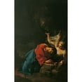 thumbnail image 3 of Paul Troger 13x18 Black Modern Framed Museum Art Print Titled - Christ on the Olberg (1750), 3 of 5