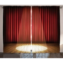Spotlight Stage Drapes Digital Art Theatre Decoration Modern Curtain 2 Panel Set