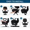 thumbnail image 5 of AUQ Stretch Office Computer Chair Seat Covers,Desk Chair Cover,Office Chair Seat Cover,Removable Washable Anti-dust Desk Chair Seat Cushion Protectors for Computer Chair, 5 of 7