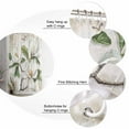 thumbnail image 5 of Extra Long Shower Curtain 72x96 Inch, Country Flowers Shower Curtain Waterproof Bathroom Decor Botanical White Floral Leaves Butterfly Fabric Bath Curtain Set Accessories with Hooks, 5 of 6