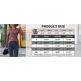 thumbnail image 3 of Women's Long Sleeve Shirts Waffle Knit Tunic Tops Puff Sleeve Solid T Shirts, 3 of 6