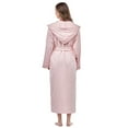 thumbnail image 5 of Soft Turkish Terry Cotton Women's Hooded Bathrobe White - XL, 5 of 5