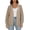 Khaki, variant on Oversized Cardigan Women Vintage Plain Open Front Plus Size Sweater Diamond Open Work Knit Lightweight Layer Winter Fall Ribbed Hem Daily Workout Outfit XL-5XL
