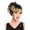 Black, variant on 1920s  Flapper Headpiece -  Beaded Sequin Headband Roaring 20s Accessories for Women(Champagne)