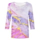 thumbnail image 5 of Camisas Para Mujer, Cuello Redondo, Camisetas Casuales, Camiseta Estampada A La Moda, Blusa de Manga 3/4 de Longitud Media Odeerbi ODB123690, 5 of 5