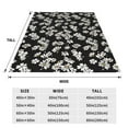 thumbnail image 3 of Balery Daisies Flowers Manta de Felpa Suave y Acogedora – Cobija de Franela Aterciopelada para Cama, Lavable y Cálida para Sofá, Mascotas, Transpirable-40"x30", 3 of 7