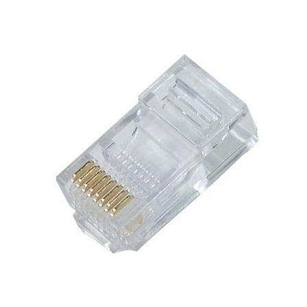 Dynacom DY400PR66SO 6C6P Round Solid Modular Plugs Clear