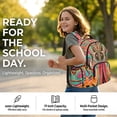 thumbnail image 2 of Kuiaobaty Boho Butterfly Print Backpack Set with Pencil Case for Boys Girls 17 Inch Backpack and Matching Lunch Bag Lightweight Bookbag and Lunch Box for School Camping, 2 of 7