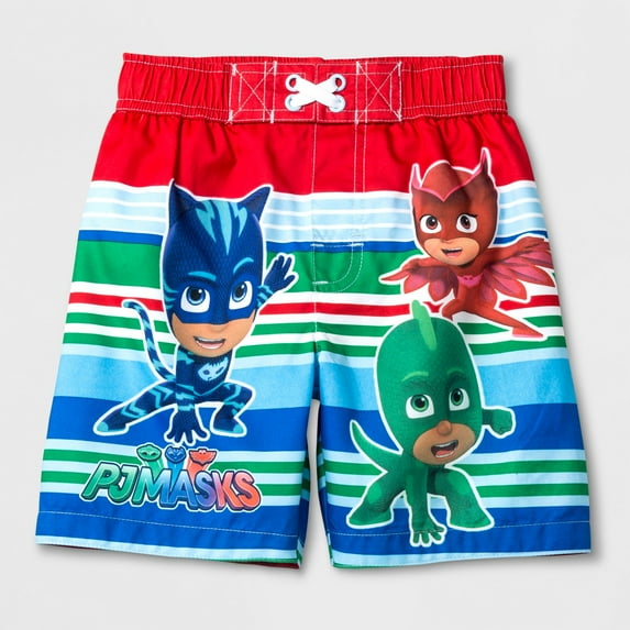 PJ Masks Toddler Boys' Swim Trunks Kids Bathing Suit