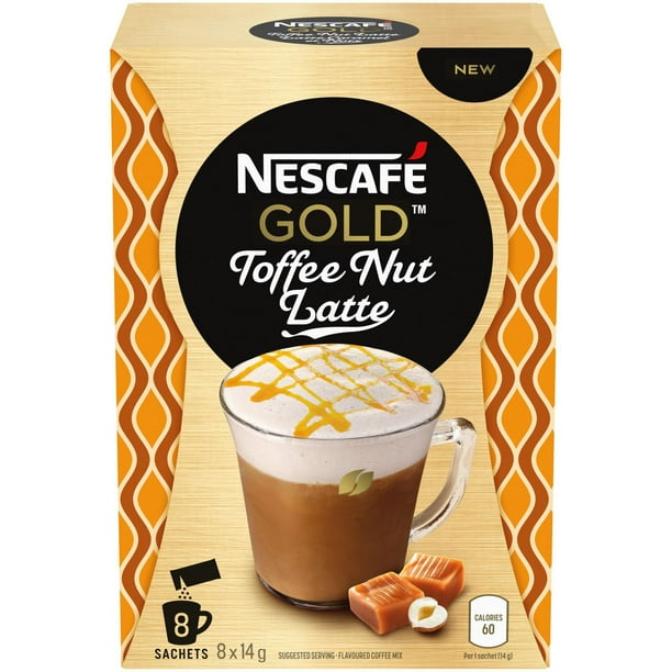 NESCAFÉ GOLD® Toffee Nut Latte Coffee 8 x 14 g Walmart.ca