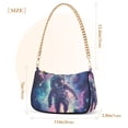 thumbnail image 3 of FORMRS Womens Shoulder Bag with Chain Strap Clutch Purse Cute Tote Handbag, Astronaut Pattern, 3 of 7