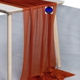thumbnail image 2 of MDS pack of 5 Wedding 29 x 120 inches Sheer chiffon Table Runner for Rustic Boho Wedding Banquet Decor for 10Ft Table Runners - Terracotta, 2 of 6