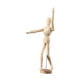 thumbnail image 2 of Maniquí de artista modelo de madera maniquí masculino con soporte móvil articulado flexible L, 2 of 9