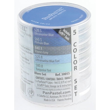 PanPastel Artists’ Painting Pastels Set - Blues, Set of 5