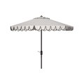 thumbnail image 3 of SAFAVIEH Outdoor Collection Elegant Valance 11-Foot Round Umbrella White/Black, 3 of 8
