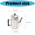thumbnail image 3 of 1/12 Scale Dollhouses Metal Coffee Maker Hinged Top Retro Miniature Kitchenware Metal Decorative Props, 3 of 9