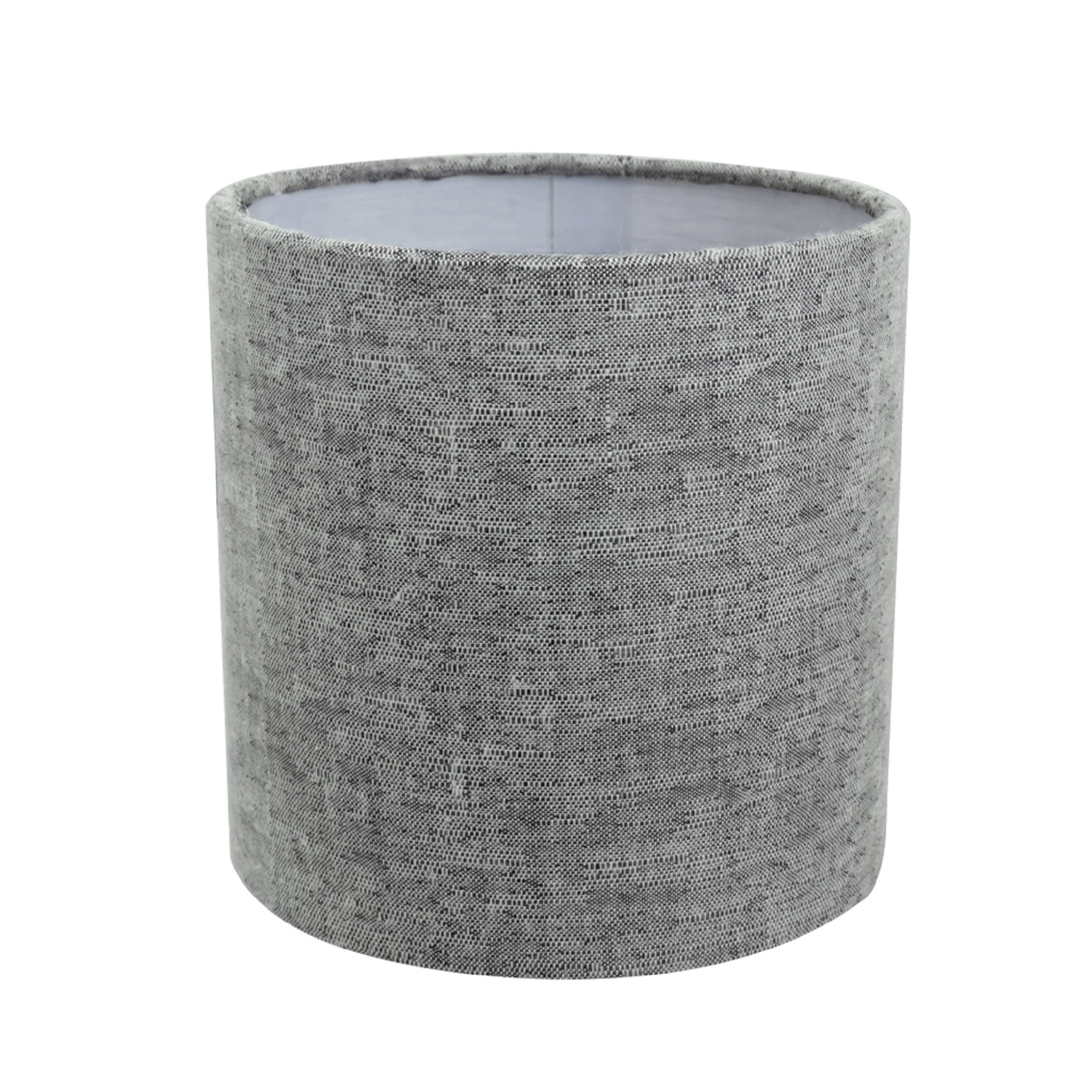 Aspen Creative 31191 Transitional Drum (Cylinder) Shaped Clip-on Construction Lamp Shade in Grey, 5" Wide (5" x 5" x 5")