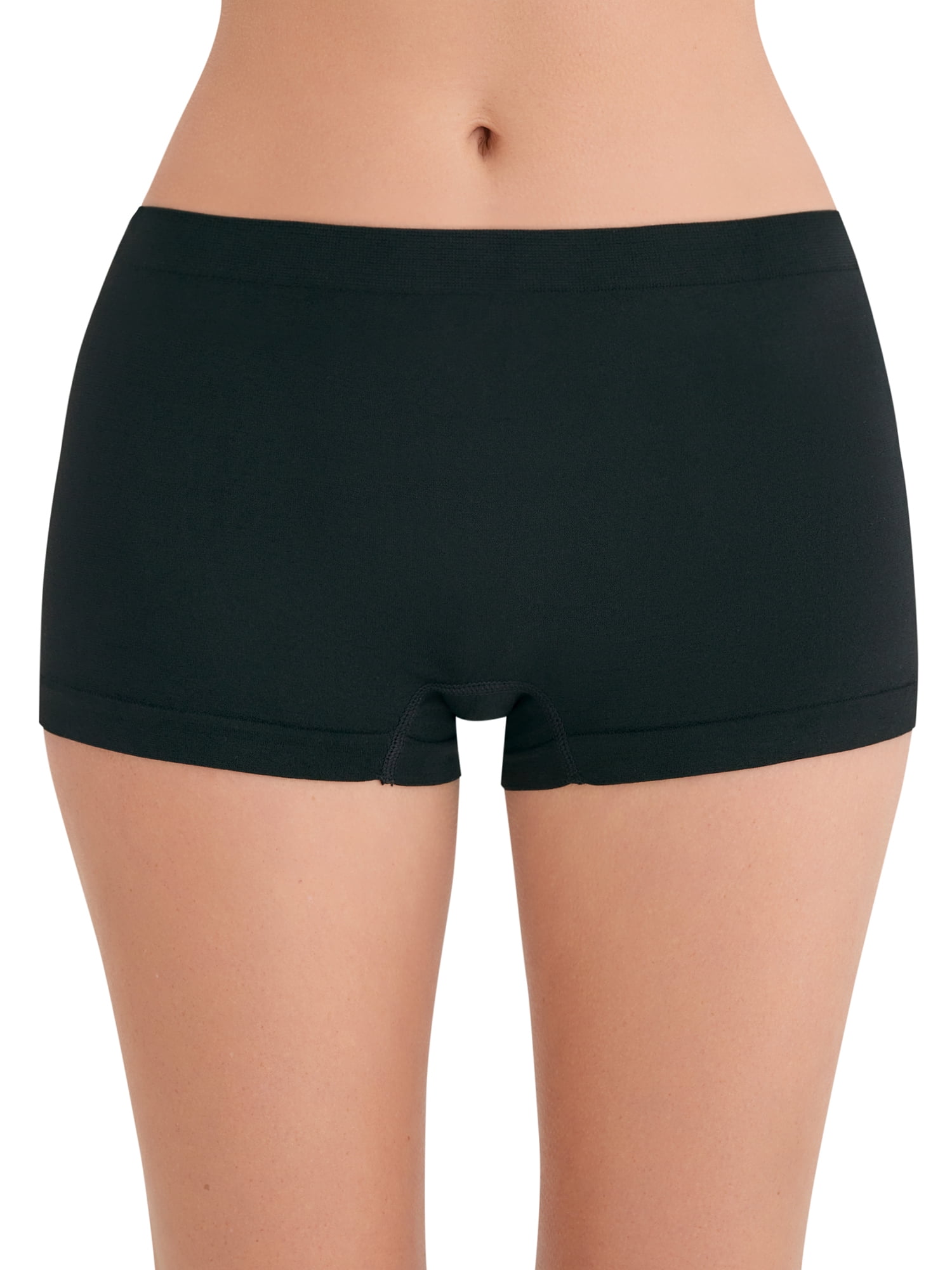 Joyspun Women's Seamless Boyshort Panties, 6-Pack, Sizes XS-XXXL