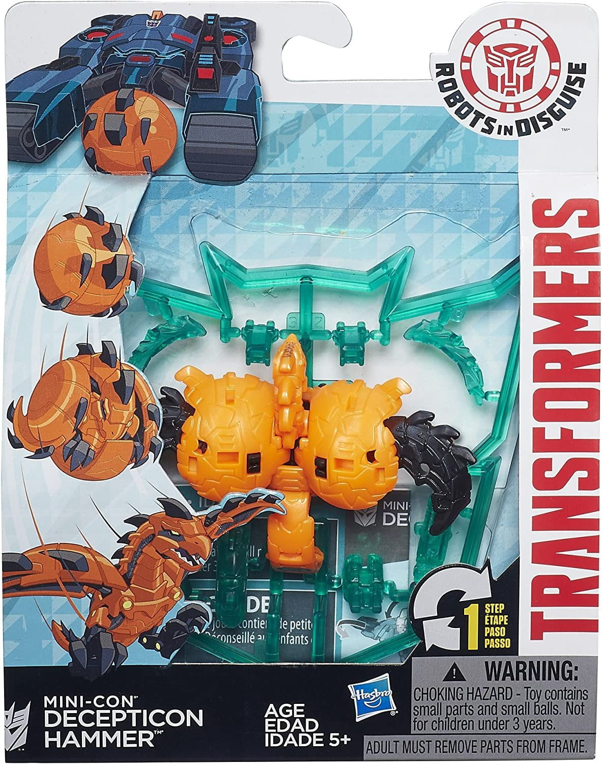Transformers-hasbro Tra Rid Minicon Decepticon Hammer