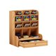 thumbnail image 1 of Wooden Desk Organizer with Drawer, DIY Pen Holder Storage Box Creative Desktop Storage Rack for Home, Office and Schoo, 1 of 5