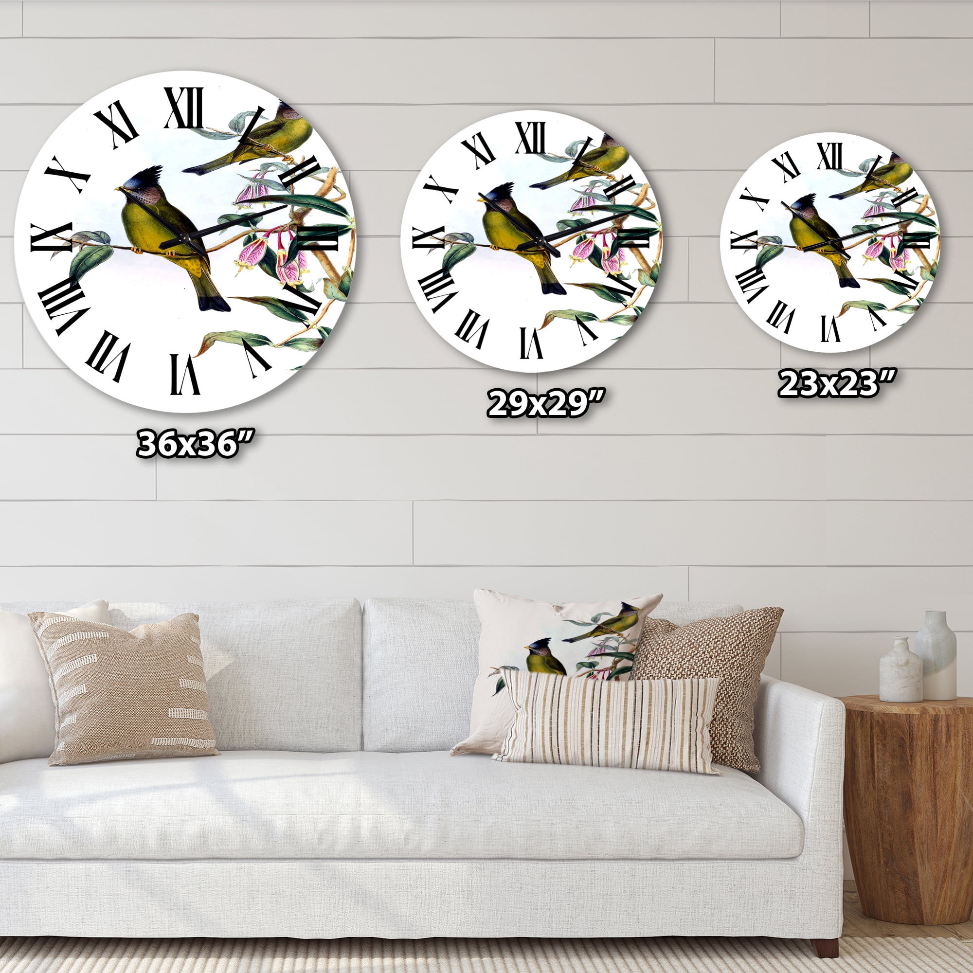 Designart 1 in Farmhouse Wall Clock