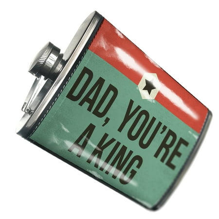 

NEONBLOND Flask Dad You re a King Father s Day Retro Star