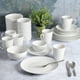 thumbnail image 3 of Juego de vajilla Gibson Home Zen Buffet de porcelana, 30 piezas, blanco, 3 of 7
