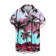 thumbnail image 5 of Mens Casual Manga Corta Botón Abajo Camisas Impresas Bolsillo Turndown Cuello Blusa para Verano Al Aire Libre Casual Uso Diario Hombre Manga Corta Botón Abajo Camisas con Bolsillo, 5 of 6