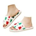 thumbnail image 3 of Christmas Slippers House Shoes for Women Fluffy Soft Cozy Bedroom Cartoon Plush Cute Slippers for Indoor Outdoor Use, 3 of 8