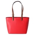 thumbnail image 5 of Michael Kors Jet Set Travel Medium Double Pocket Tote Vegan Leather Dark Sangria, 5 of 6
