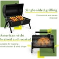 thumbnail image 6 of Portable Charcoal Grill, Small BBQ Grill with  Tray & Rack,  Small Tabletop Barbecue   for Outdoor Camping Grilling Party Picnic, Two Side  Griller(235Sq.in), 6 of 7