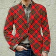 thumbnail image 4 of yuCgh Men's Casual Corduroy Jacket with Warm Pockets and Printed Style, Suit Cardigan for Men, Perfect for Work and Leisure,Deep Red 3XL, 4 of 5