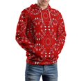 thumbnail image 5 of Red Bandana Men's Women New Sweatshirt Hoodie Men's Plus Size Sweatshirt Hooded Sweatshirt 3d Printed Street Men's Cloth, 5 of 6