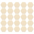 thumbnail image 2 of POPETPOP 50Pcs Premium Beech Wood Hexagon Hanging Ornaments Beige Wooden Shapes for Wedding Birthday Christmas Decor, 2 of 11