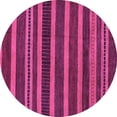 thumbnail image 1 of Ahgly Company Indoor Round Abstract Purple Modern Area Rugs, 8' Round, 1 of 4