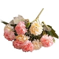 thumbnail image 2 of Hydrangea Artificial Flowers Real Touch Fake Hydrangea Flowers Realistic 12Inch 1 Branch Faux Floral Stems for Wedding Bouquets Home Party Table Centerpieces Vase Decor, 2 of 9