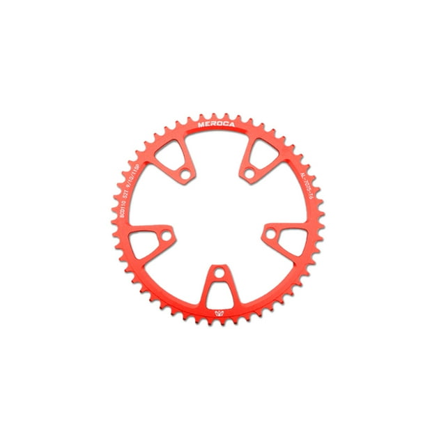 Naiovety de bicicleta de carretera, piñón fijo, anillo de eslabón resistente al desgaste, piezas de reparación de juego de cadena Ciclismo Rojo 52T Naiovety OD024396-04