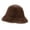 brown, variant on Bucket Hat Casual Soft Trendy Warm Hat for Travel Camping Hiking Street Trekking White