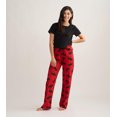 thumbnail image 3 of Little Blue House Women's Jersey Pajama Pants, Moose On Red, X-Small, 3 of 9