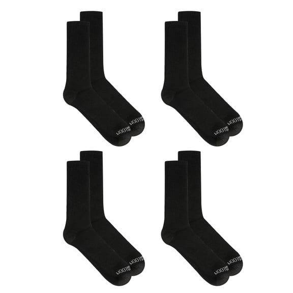 Fruit of the Loom Work Gear Heavy Duty Men's Crew Socks, Sizes 6-12, 4-Pack