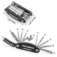 thumbnail image 6 of ROCKBROS 16-in-1 Bike Multitool Kit, Portable Foldable Repair Tool with Allen Wrench, Tire Levers, for Mountain, Road Bikes, EBike, 6 of 9