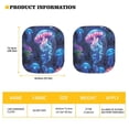 thumbnail image 5 of Binienty Blue Jellyfish Sunshade Visor 2-Piece Foldable Car Windshield Sun Shade Sun Shade for UV Protection Auto Interior Protector Easy Installation Fit Most Car, Truck, Suv, or Van, 5 of 5