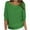 Green, variant on Turilly Sweaters for Women Solid Round Neck Knitwear Women's Elegant 3/4 Sleeve Sweater Comfortable Top Shirt