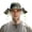 Green, variant on Desert Camo Dual Solar Fan Sun Hat, Rechargeable Cooling Bucket Hat for Outdoor Working Hiking Travel