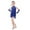Blue, variant on Girls Performance Latin Dance Jumpsuit Training Fringe Skirt Competition Outfit for Kids Stylish and Comfortable