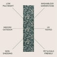 thumbnail image 5 of JONATHAN Y TUSCAN SUN 2 x 8 Runner Rug, Maribel Traditional All-Over Scroll - Turquoise/Cream, TSN205E-28, 5 of 8
