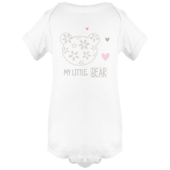 "My Little Bear" With Hearts Bodysuit Infant -Image by Shutterstock,  6 Months