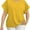 Yellow, variant on Plus Size Women's Fashion Crewneck T-Shirt - Summer Business Casual Top Comfort Clothes