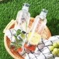 thumbnail image 5 of Virwir Large Capacity Glass Water Bottle with Time Marker Water Bottle Sleeve Reusable Glass Water Drinking Bottles Birthday Gift (Water Bottle+Cup Sleeve), 5 of 16